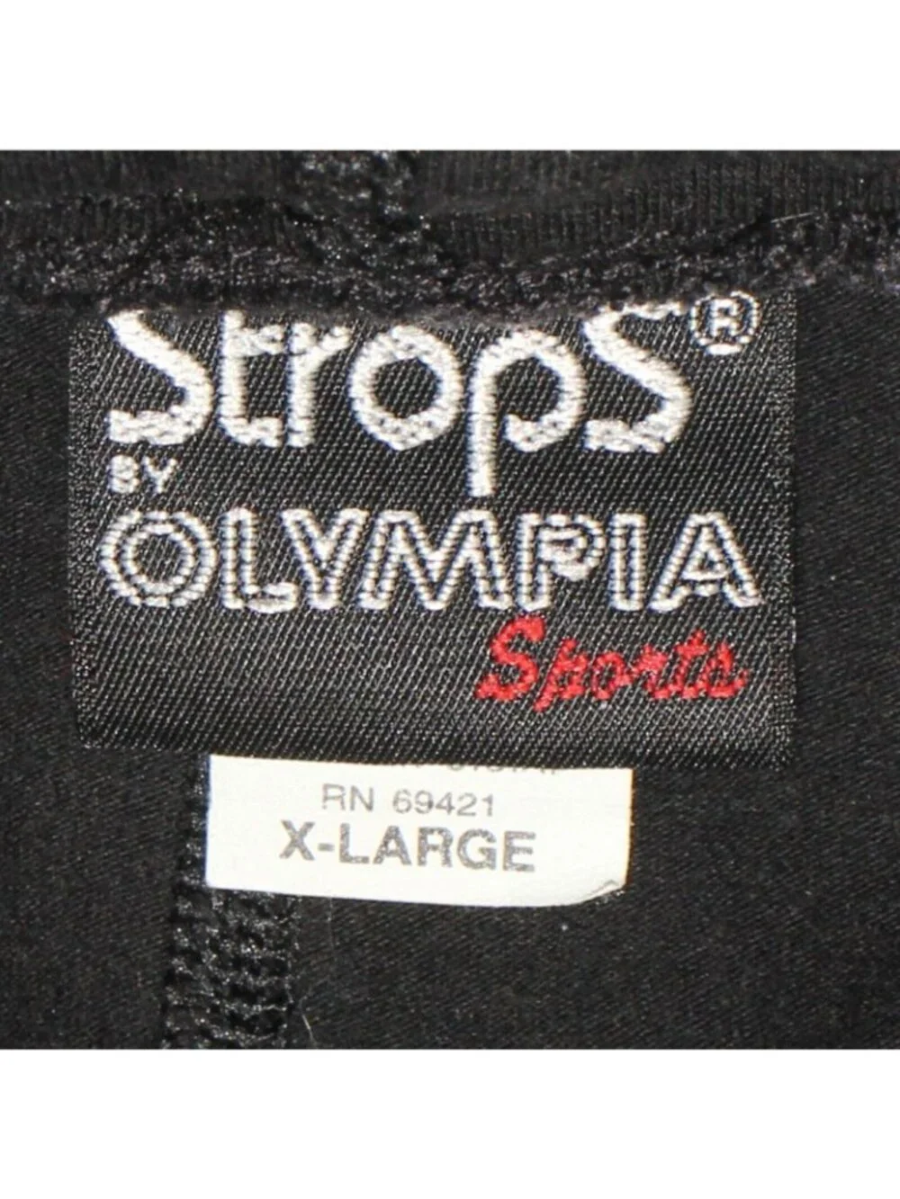 Strops Olympia Sport Men's Exercise Shorts Black XL Made in USA Drawstring